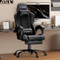 GTRACING GTWD-200 Ergonomic Gaming Chair with Adjustable Pillows and Footrest