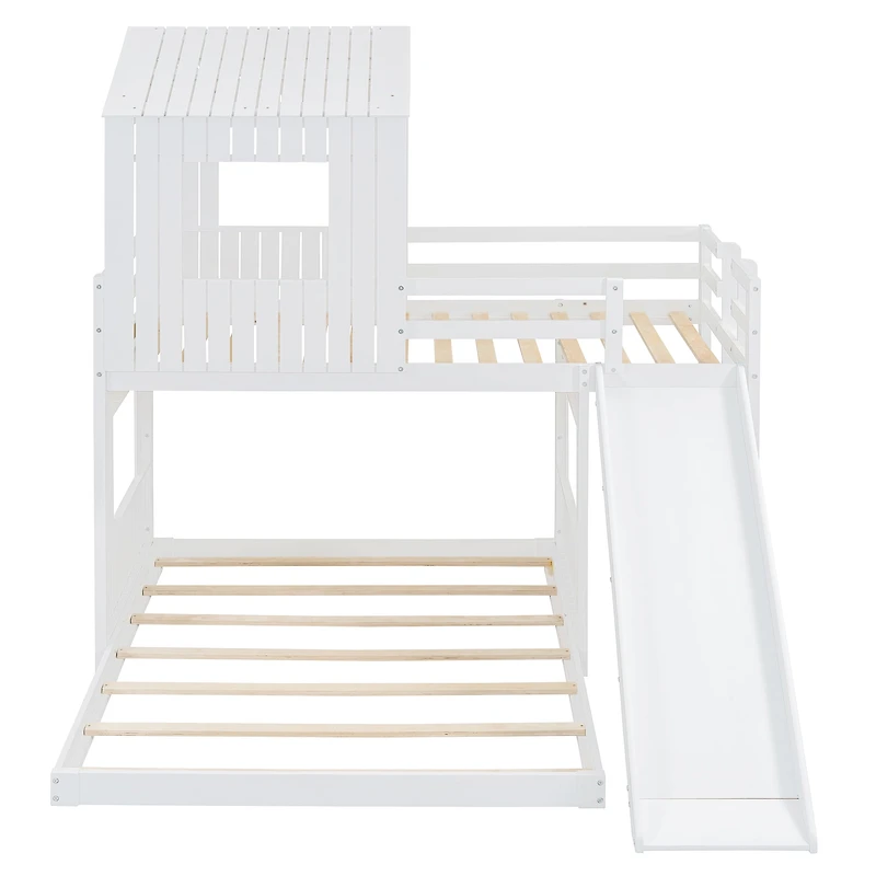 Lit superposé en bois Noble House (1 place et 2 places), blanc