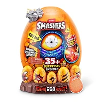 Smashers Dino Egg Hunt by ZURU, Light-Up Fire Breathing Dinosaur Themed Treasure Hunt Toy, Collectable Toy for Boys and Kids, Surprise Unboxing Skull