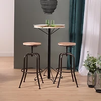 Homylin Barstools set of 2, Modern Swivel Adjustable Height 27.2" to 30.3" Backless Counter Chairs Round Bar chairs set for Kitchen Dining Bar Pub Breakfast