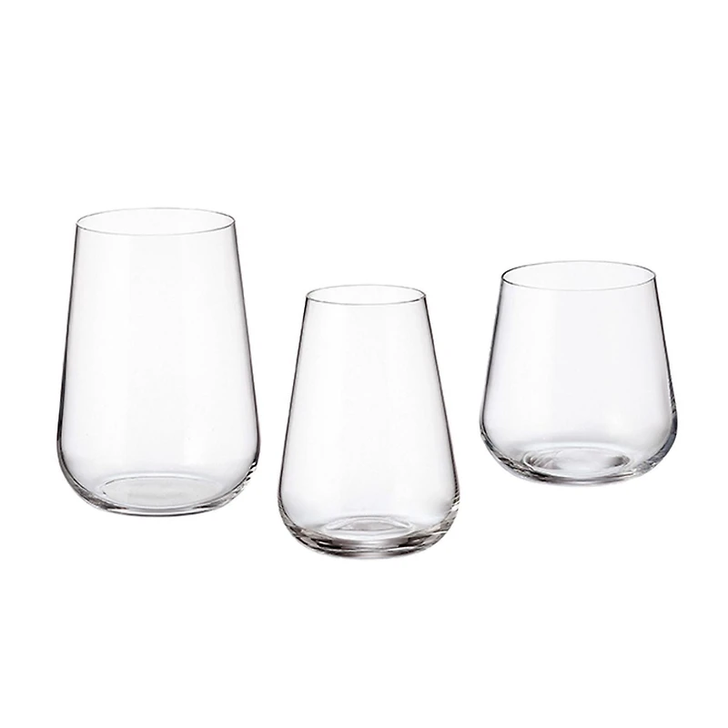 Verre Old Fashion Amundsen/Ardea de Crystalite Bohemia a 320 ml,  Ensemble de 12