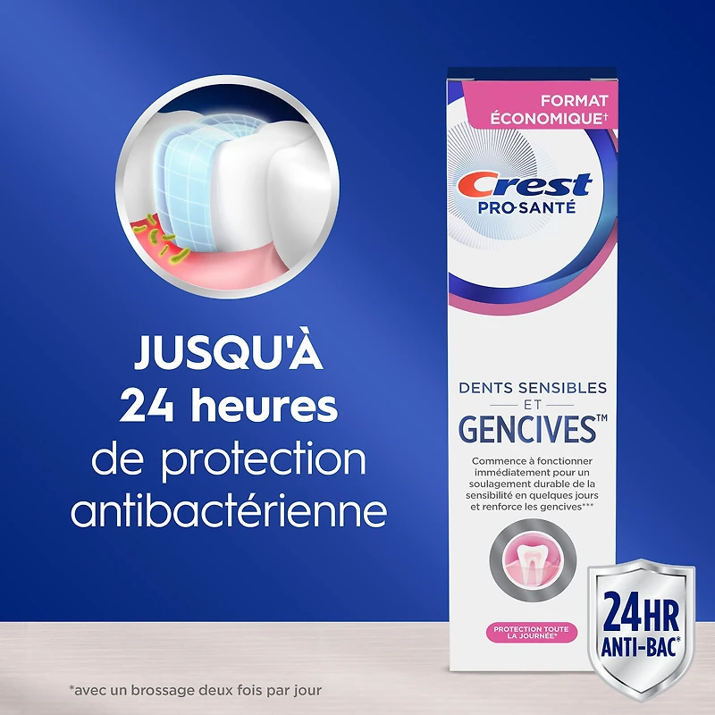 Crest Gum and Sensitivity, Sensitive Toothpaste All Day Protection, 110 mL