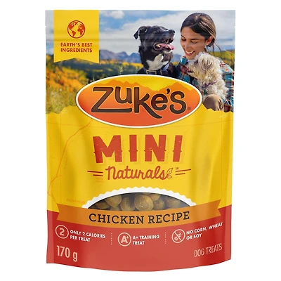 Zuke’s Mini Naturals Recette au Poulet, Gâteries pour Chiens 170-454 g