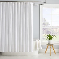 Rideau de douche gaufré à larges mailles