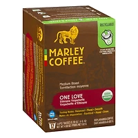 Café Yirgacheffe d'Éthiopie à la torréfaction moyenne One Love de Marley