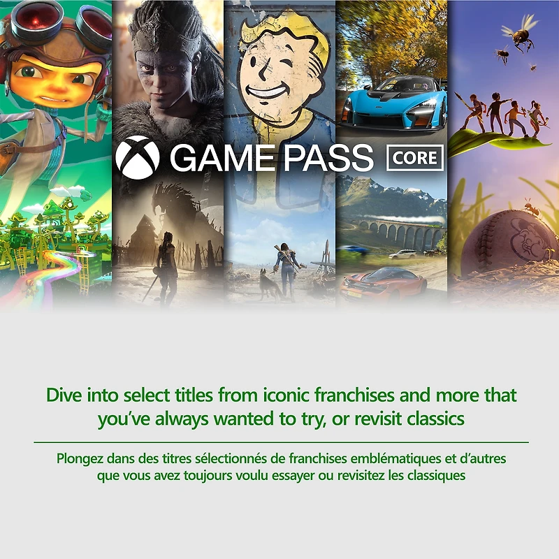 Xbox Game Pass Core - Abonnement de 1 mois - Xbox Series X|S, Xbox One (Code numérique)