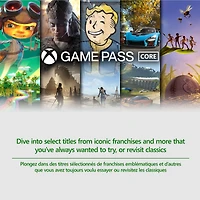 Xbox Game Pass Core - Abonnement de 1 mois - Xbox Series X|S, Xbox One (Code numérique)