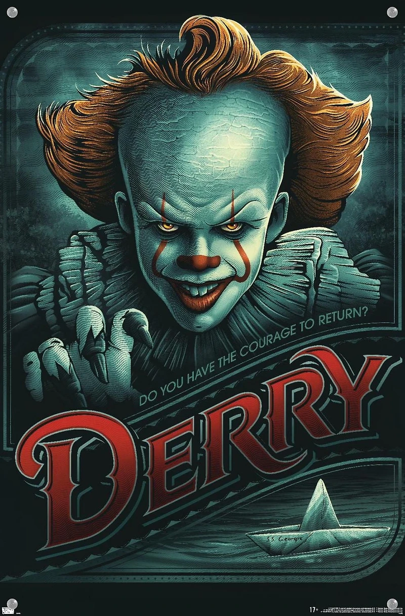 IT - Pennywise Derry Wall Poster