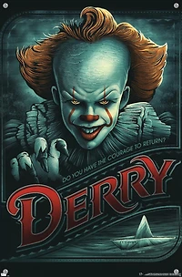 IT - Pennywise Derry Wall Poster