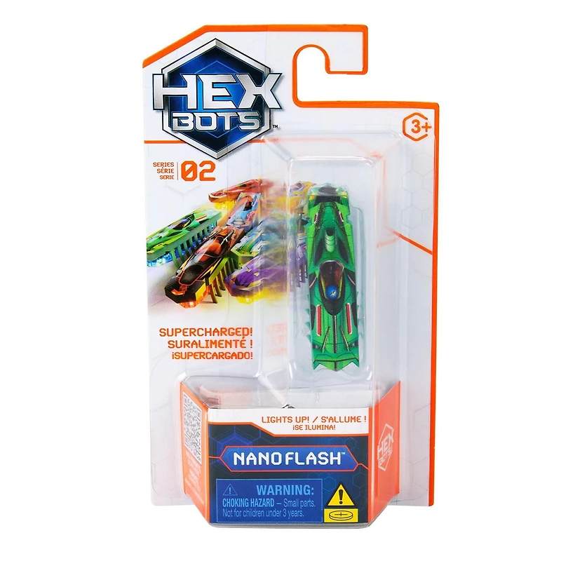 HEX BOTS Flash Nano Single, Sensory Toys for Kids & Cats with Vibration Technology, Insect Toys & Mini Robot Toy for Kids Ages 3 & Up