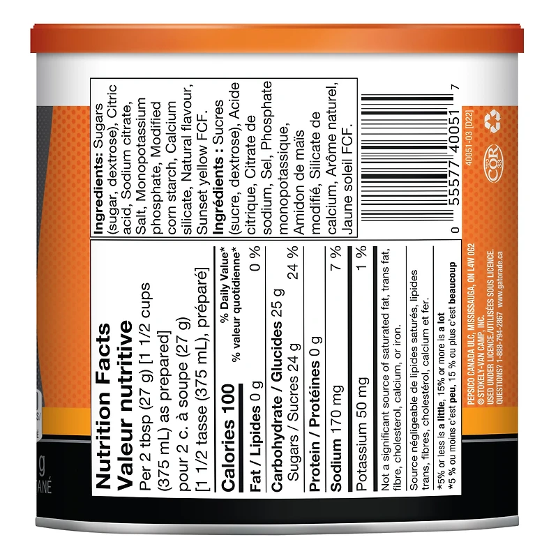 Gatorade Poudre Boisson Sportive Orange (Instantanée) 560 g 560g