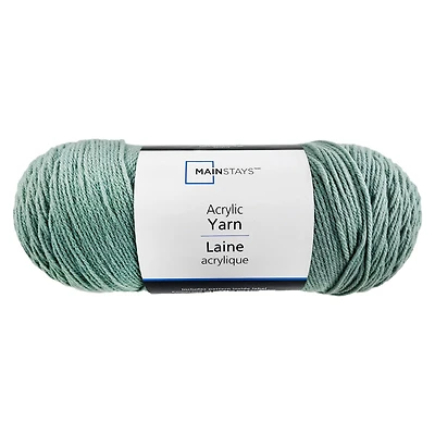 Laine acrylique Fil acrylique Mainstays, Lily Pad, 5oz, 285 yds