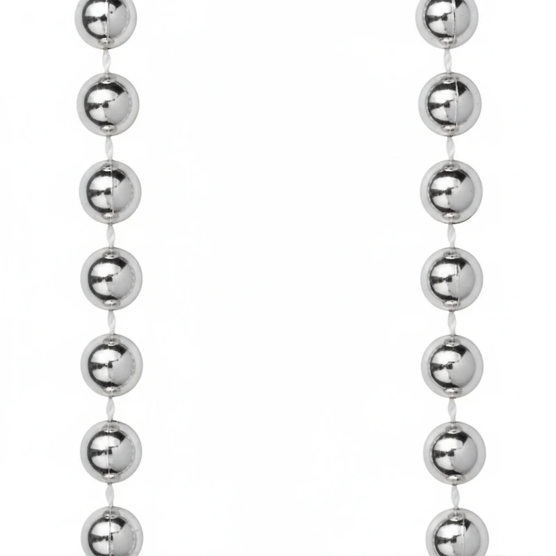 Perles métalliques argentées du Nouvel An avec corne, 1 pièce, décorations festives, une façon originale de célébrer avec style, adulte