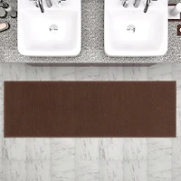 Tapis de couloir à motif de solide à sous-couche en caoutchouc de la collection Ottohome