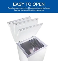 Koolatron - Congélateur coffre compact, blanc, 3,5 pieds cubes