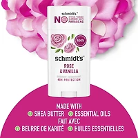 Désodorisant d'Origine Naturelle Schmidt's  rose & vanilla