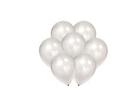 Lot de 12 ballons nacrés argentés Ballon en latex à l'hélium 12CT x 12 pouces