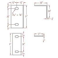 MULTINAUTIC Inside Joist Corner Dock Kit