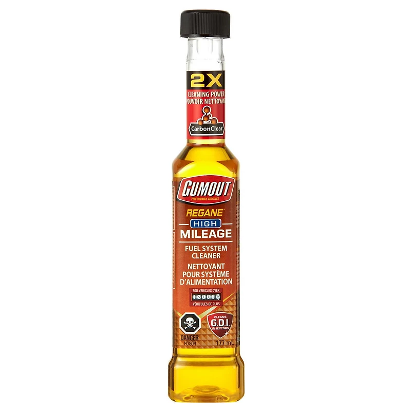 Nettoyant système d'alimentation à kilométrage élevé Gumout Regane 177 ml