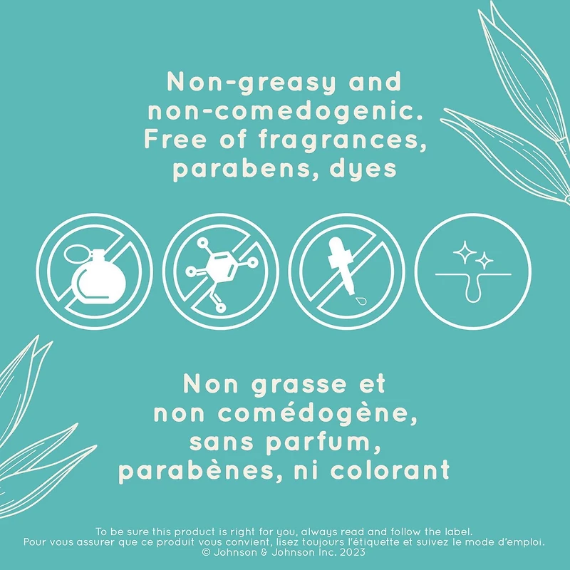 Gel hydratant quotidien Aveeno Calm + Restore, avoine prébiotique, aloès, provitamine B5, soulage la peau sèche et sensible, sans parfum