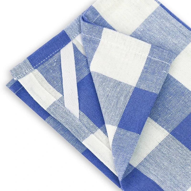 Fabstyles Country Check Cotton Set of 4 Kitchen Towel