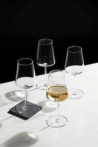 Better Homes & Gardens Clear Flared White Wine Glass with Stem, 4 Pack, White Wine Glass