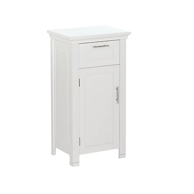Somerset Collection Maison RiverRidge® Armoire sur pieds, 1 porte, 16 po. (largeur) x 30 po. (haut) x 12 po. (prof), blanc