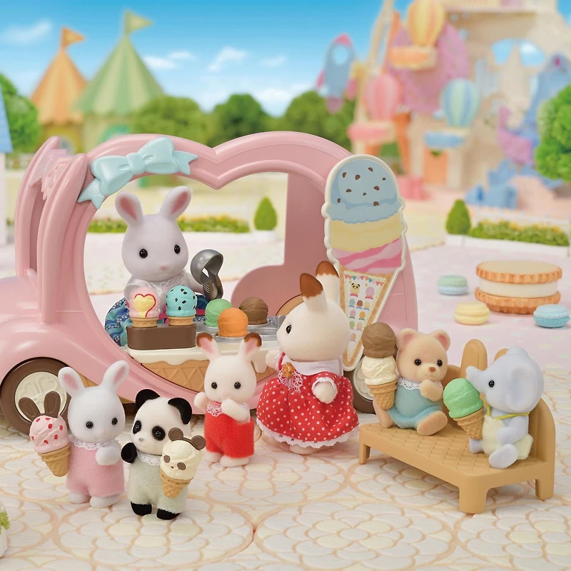 Calico Critters Ice Cream Van, véhicule jouet pour poupées