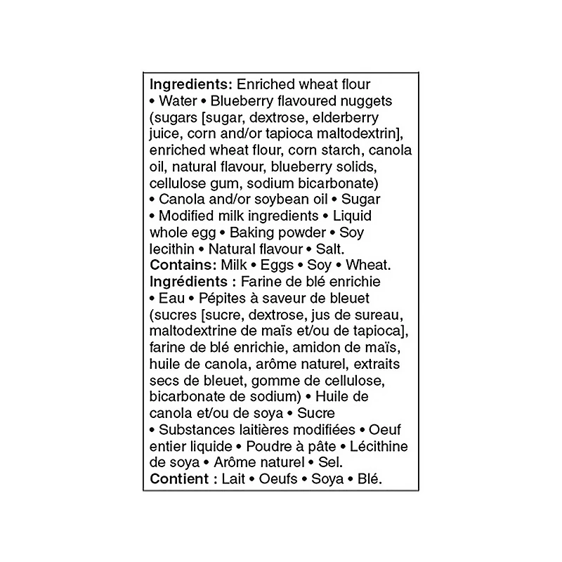 Gaufres à saveur de bleuet Great Value 560g