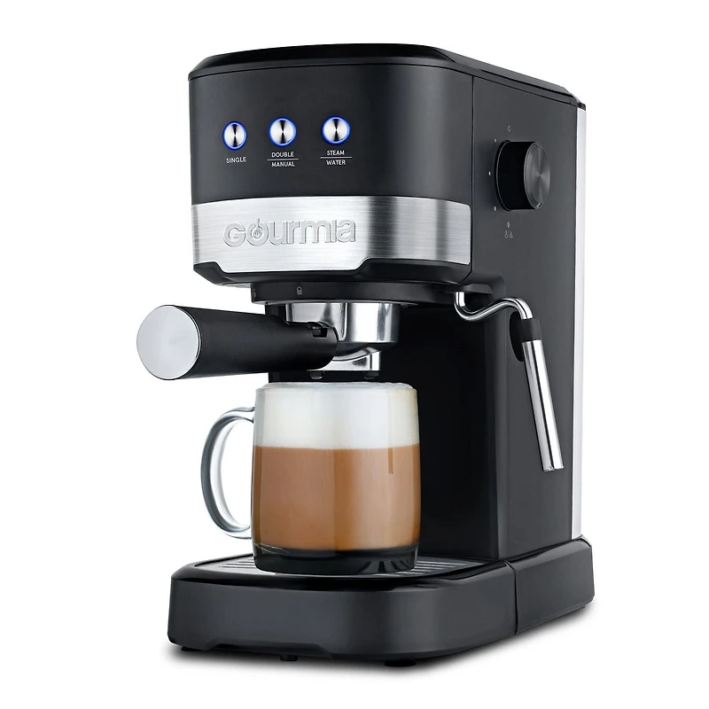 Gourmia 15-Bar Espresso Maker with Powerful Frothing Wand – GCM4225, 15-Bar Espresso