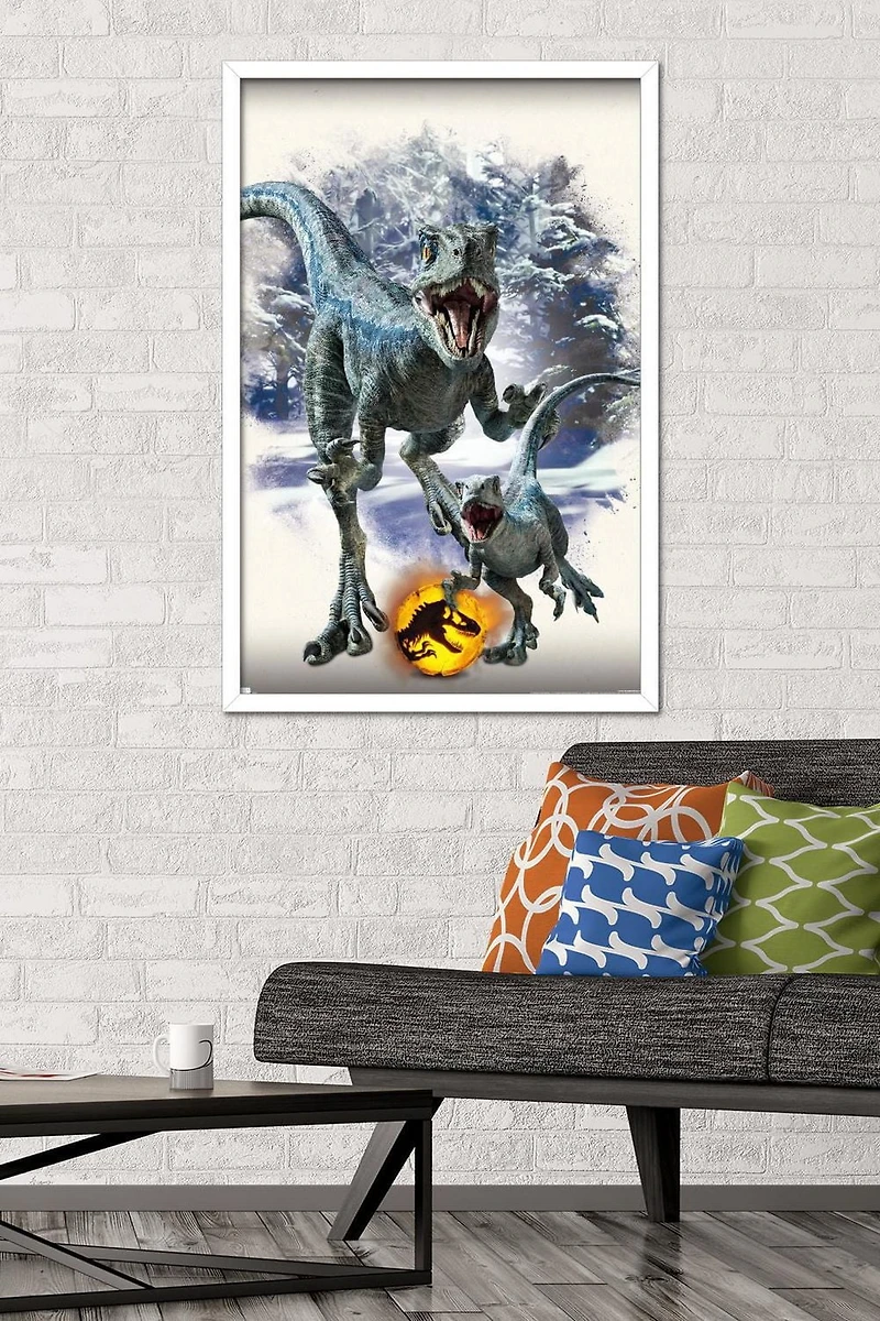Jurassic World: Dominion - Blue and Beta Focal Wall Poster, 14.725" x 22.375" Framed
