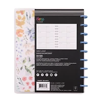 Planificateur Simply by Happy Planner mensuel et hebdomadaire Fleurs de cuisine, format classique de 17 cm x 23 cm, juillet 2024 à juin 2025