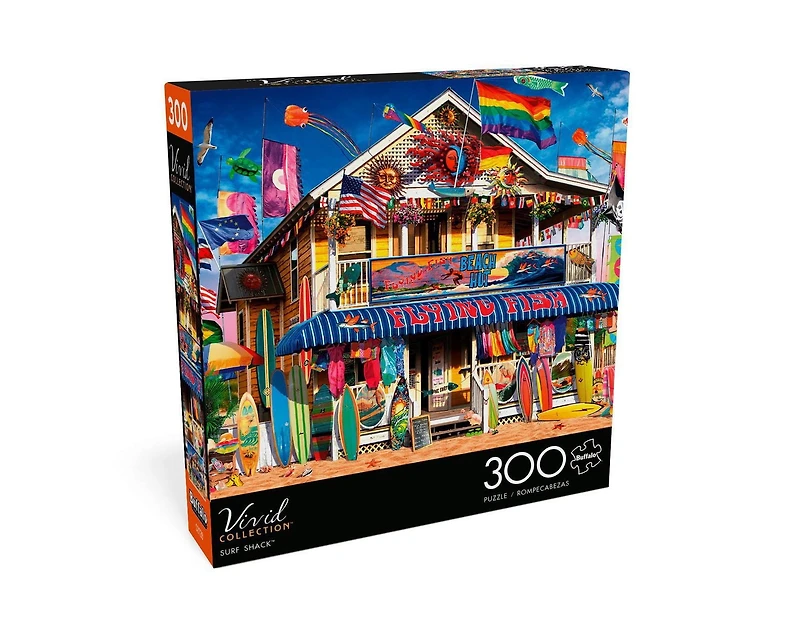 Buffalo Games - Le puzzle Vivid Collection - Surf Shack - en 300 pièces