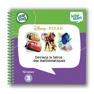 LeapFrog LeapStart 3D Livre éducatif (Niveau 3) Disney/Pixar Deviens le héros des mathématiques - Version française