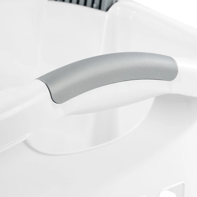 Panier sur roulettes 62L Sterilite en blanc