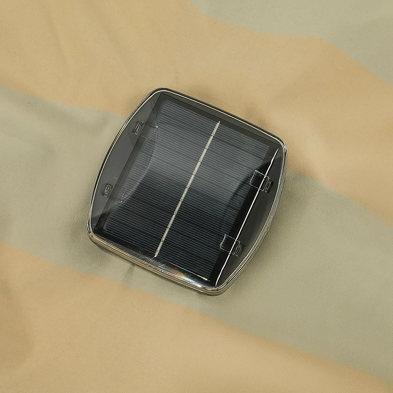 Parasol de marché octogonal Calypso II Fiesta de 11 pieds avec bande led solaire - Breez-Tex