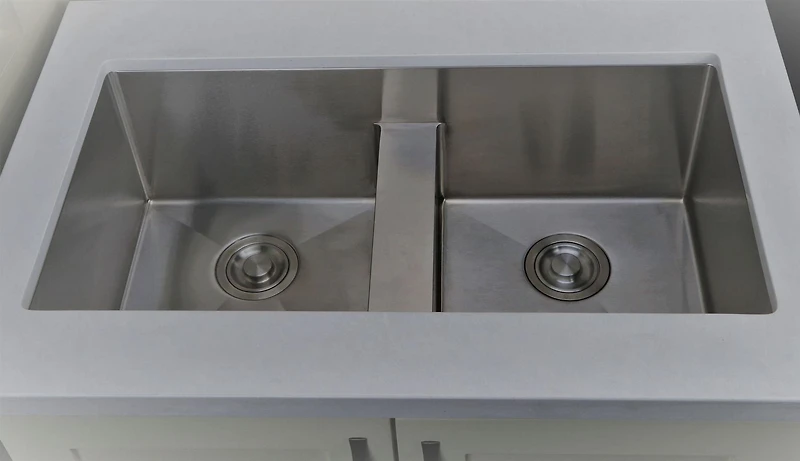American Imaginations 37-in. W CSA Approved Stainless Steel Kitchen Sink With 2 Bowl And 16 Gauge AI-27419