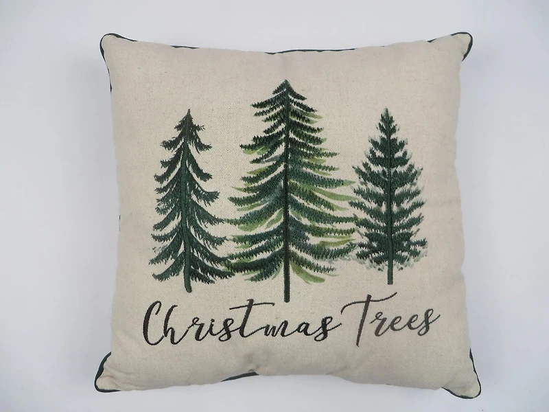 Coussin décoratif Holiday Time 18x18 inch Tapis d'arbre