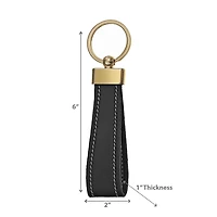 PU Leather Key Chain Black