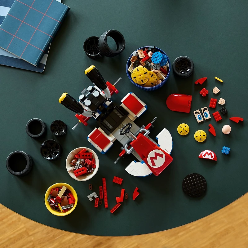 LEGO Super Mario: Mario Kart – Mario & Standard Kart 3D Puzzle for Adults - DIY Book Shelf & Room Decor for Men & Women, Ages 18+ - Arts & Crafts for Adult Gamers - Birthday Gift Idea - 72037