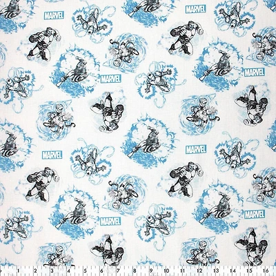 Fabric Creations Tissu de coton au mètre Esquisse Marvel Avengers 111 cm (44")