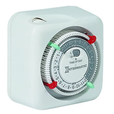 Intermatic Minuterie enfichable dintérieur de qualité supérieure avec déclencheurs amovibles