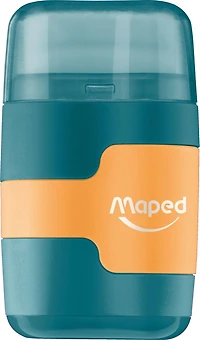 Maped - Connect 2 in 1 Sharpener 2 holes / Eraser with one eraser refill, Sharpener / Eraser