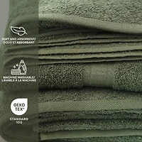 Mainstays 4pk Bundle Set - 2 Hand Towels, 2 Bath Towels, Towel Bundle Set - Measuring 27x52'' & 16x26''