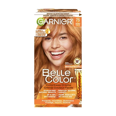 Garnier Belle Color Coloration Permanente, 560 Rouge Acajou, Couverture du Gris à 100%, Enrichi à l'Huile d'Argan - 1 Application Résultats naturels