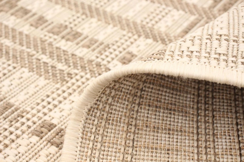 Tapis ECARPET Intérieur Extérieur pour Patio, Terrasse, Salon Collection Sisal Burburry