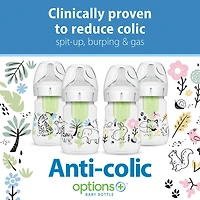 Biberon à col large de Dr. Brown's Anti Coliques Options+, 270ml ,tétine de niveau 1