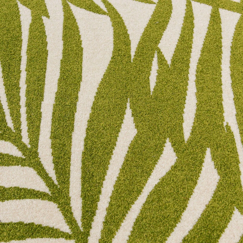 Tropiana Cream and Green Woven Area Rug