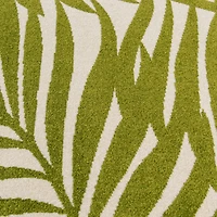 Tropiana Cream and Green Woven Area Rug