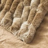 Hometrends Reversible Faux Fur Throw, Super stylish & warm